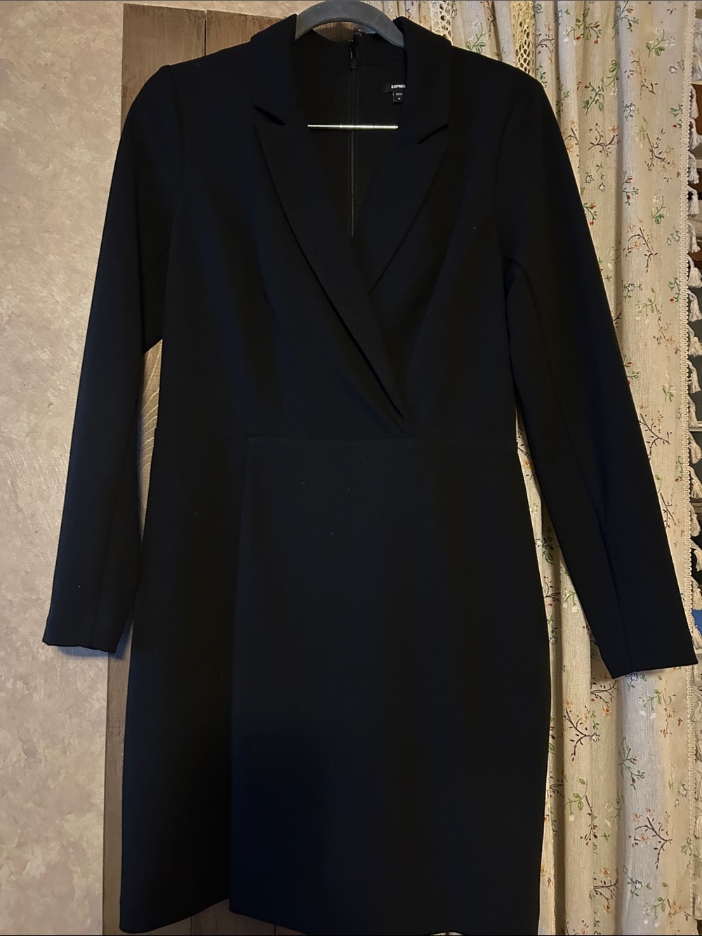 Express Black Long-Sleeve Blazer Dress